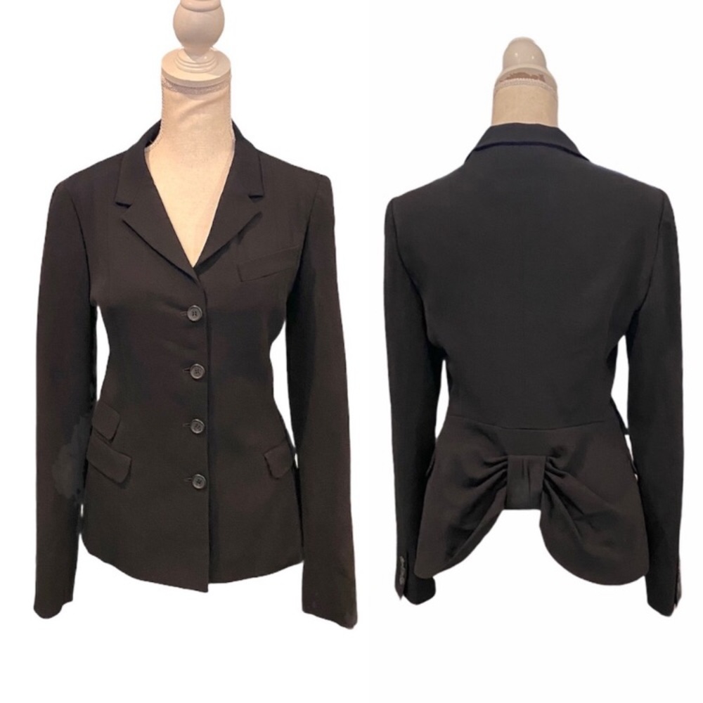 Prada black jacket size 44 (Fits like a US 6/8) NWT
